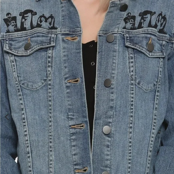 Disney The Night Before Christmas Denim jacket Halloween - Picture 2 of 6